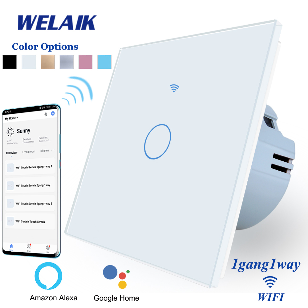 WIFI EU 1Gang1Way Touch switch