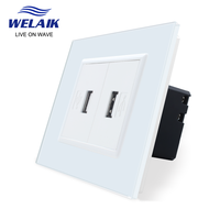 2 USB power wall socket