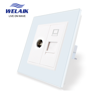 TV and computer wall socket