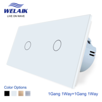 2Frame 1gang1way EU standard touch switch