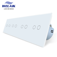 4Frame 2gang1way EU standard touch switch