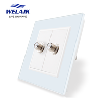 2 satellite wall sockets