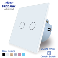 2gang1way curtain touch switch